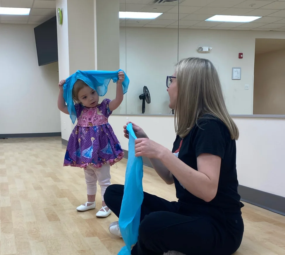 Guided hands with materials