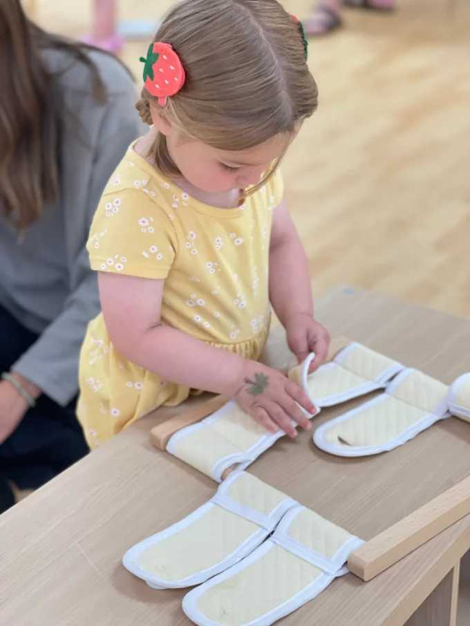 Prepared Montessori shelf